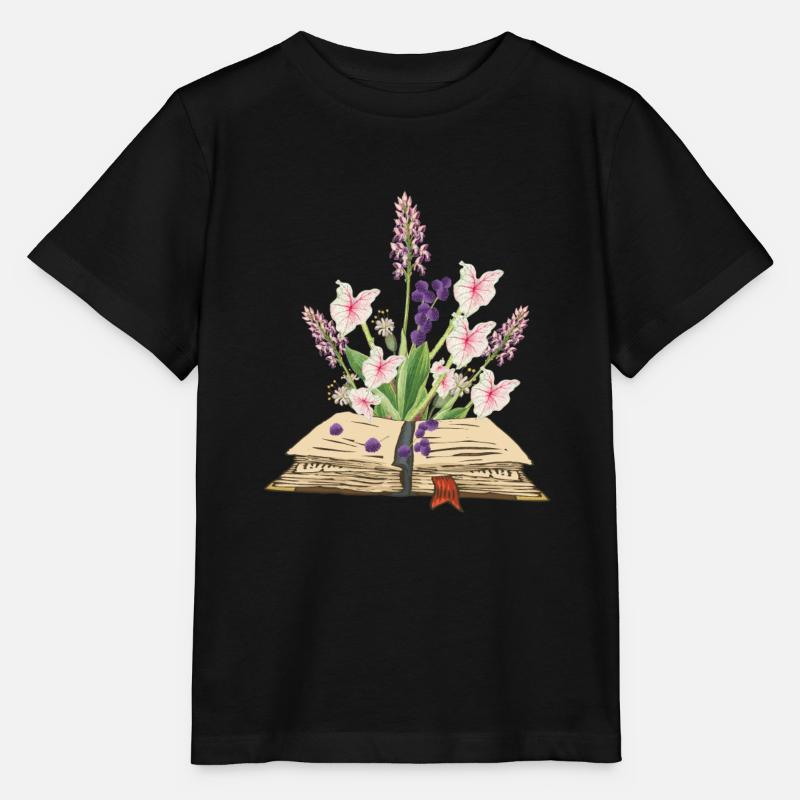 Widblumen - Kräuter - Stanley/Stella Kinder T-Shirt MINI CREATOR  - Schwarz