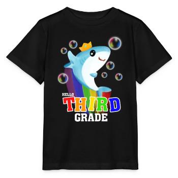 Hello Third Grade - Stanley/Stella MINI CREATOR Kids’ T-Shirt - black - Front - Mikhail (115cm)