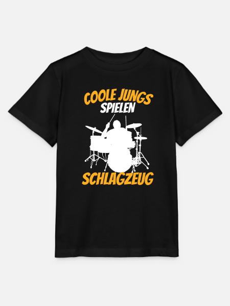 Lustiges Geschenk Coole Jungs Spielen Schlagzeug - Stanley/Stella Kinder T-Shirt MINI CREATOR - Schwarz