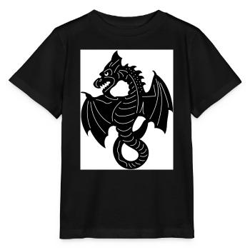 Dragon Flying - Stanley/Stella Kinder T-Shirt MINI CREATOR  - Schwarz - Vorne - Mikhail (115cm)