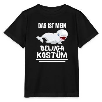 Beluga Wal Kostüm Ozean Tier Geschenk Beluga - Stanley/Stella Kinder T-Shirt MINI CREATOR  - Schwarz - Vorne - Mikhail (115cm)