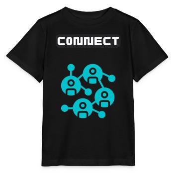Internet Connect together - Stanley/Stella Kinder T-Shirt MINI CREATOR  - Schwarz - Vorne - Mikhail (115cm)