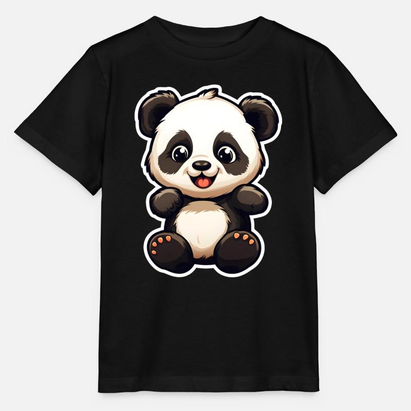 être un panda - T-shirt bio MINI CREATOR Stanley/Stella Enfant - noir