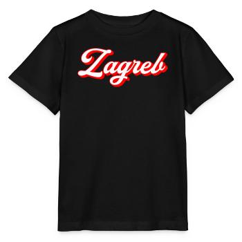 Zagreb Script Rétro - T-shirt bio MINI CREATOR Stanley/Stella Enfant - noir - Devant - Mikhail (115cm)