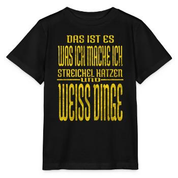 seekatze lustig meerkatze lieben säugetier humor - Stanley/Stella Kinder T-Shirt MINI CREATOR  - Schwarz - Vorne - Mikhail (115cm)
