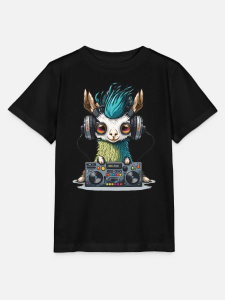 Llama Groove Aufzeichnungen - Stanley/Stella Kinder T-Shirt MINI CREATOR - Schwarz