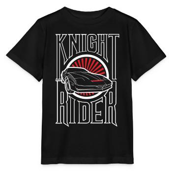 Knight Rider KITT Knight Industrie 2000 - Stanley/Stella Kinder T-Shirt MINI CREATOR  - Schwarz - Vorne - Mikhail (115cm)