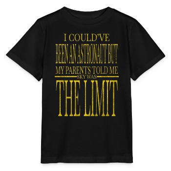 Actualités de l’astronomie Déclaration Passionnés d’astronomie - T-shirt bio MINI CREATOR Stanley/Stella Enfant - noir - Devant - Mikhail (115cm)