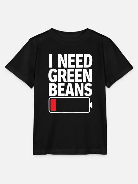 Grüne Bohnen - Stanley/Stella Kinder T-Shirt MINI CREATOR  - Schwarz