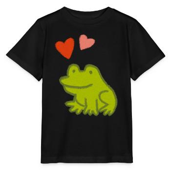Mutfrosch 2 - Stanley/Stella Kinder T-Shirt MINI CREATOR  - Schwarz - Vorne - Mikhail (115cm)