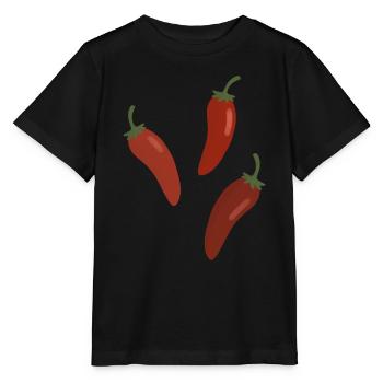 Chilischoten - Stanley/Stella Kinder T-Shirt MINI CREATOR  - Schwarz - Vorne - Mikhail (115cm)