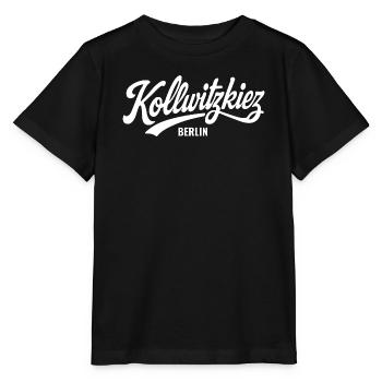Kollwitzkiez Berlin Vintage Schriftzug   - Stanley/Stella Kinder T-Shirt MINI CREATOR  - Schwarz - Vorne - Mikhail (115cm)