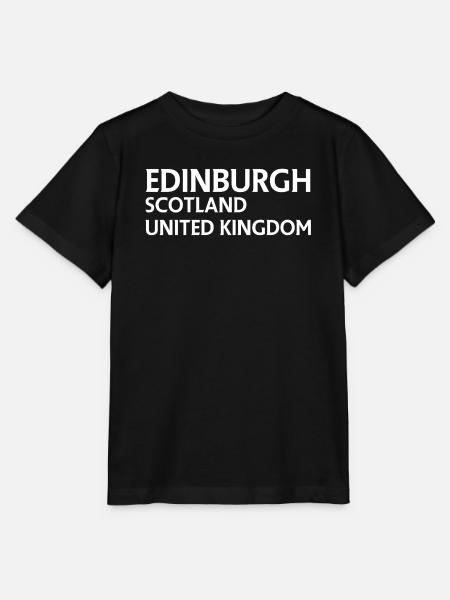 Edinburgh – Schottland Textdesign - Stanley/Stella Kinder T-Shirt MINI CREATOR  - Schwarz