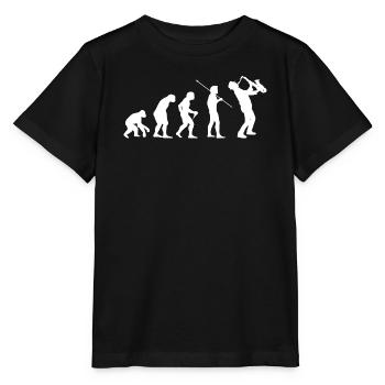 Évolution vers le saxophoniste Gift Music - T-shirt bio MINI CREATOR Stanley/Stella Enfant - noir - Devant - Mikhail (115cm)