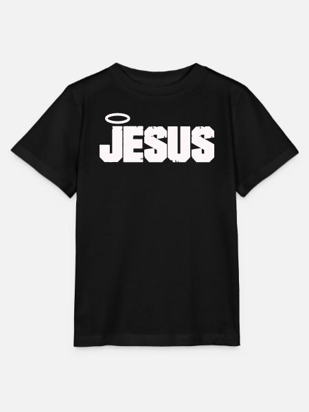 Jesus Schriftzug mit Heiligenschein - Stanley/Stella Kinder T-Shirt MINI CREATOR  - Schwarz