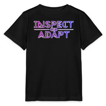 Inspecter & Adapter, T-shirt Agile Coach Scrum - T-shirt bio MINI CREATOR Stanley/Stella Enfant - noir - Devant - Mikhail (115cm)
