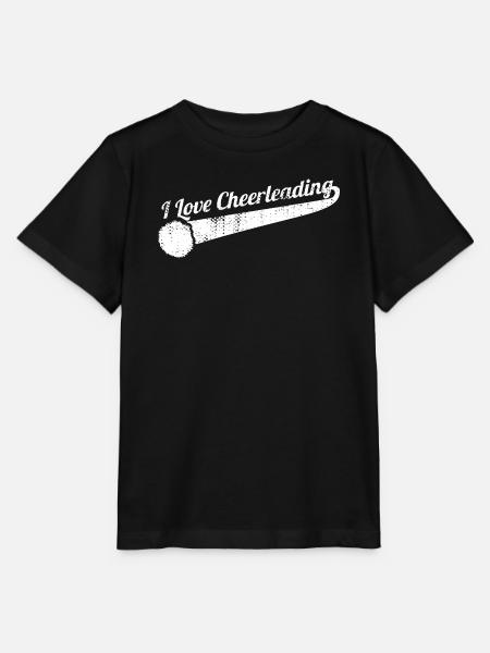 Ich liebe Cheerleading - Stanley/Stella Kinder T-Shirt MINI CREATOR  - Schwarz