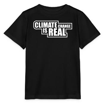 Le changement climatique est la véritable science du changement climatique - T-shirt bio MINI CREATOR Stanley/Stella Enfant - noir - Devant - Mikhail (115cm)