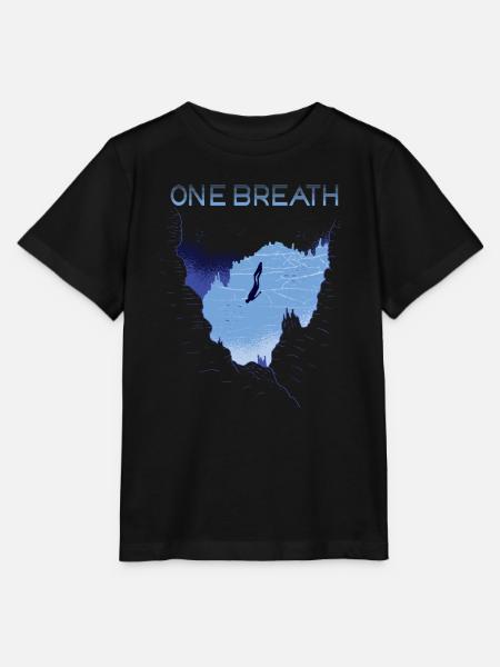 Freediving One Breath tauchen Apnoe Taucher Ozean - Stanley/Stella Kinder T-Shirt MINI CREATOR  - Schwarz