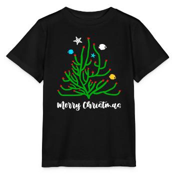 Joyeux Noël Corail - T-shirt bio MINI CREATOR Stanley/Stella Enfant - noir - Devant - Mikhail (115cm)