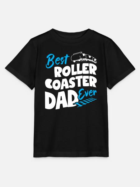 Best Roller Coaster Dad Ever - Stanley/Stella Kinder T-Shirt MINI CREATOR - Schwarz