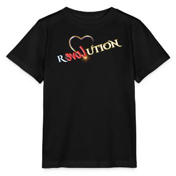 Heart Revolution Solar Flare Graphic - Stanley/Stella MINI CREATOR Kids’ T-Shirt - black - Front - Mikhail (115cm)