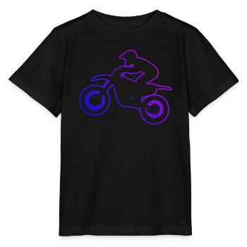 Dirt Bike Dirt Bike Women Dirt Biker Men - Stanley/Stella MINI CREATOR Kids’ T-Shirt - black - Front - Mikhail (115cm)