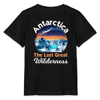 Antarctica The Last Great Wilderness Outdoor - Stanley/Stella MINI CREATOR Kids’ T-Shirt - black - Front - Mikhail (115cm)