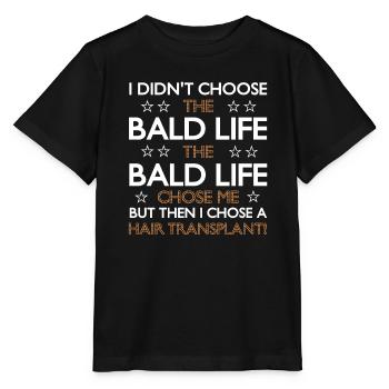Dein Weg von Glatze zu Haartransplantation - Stanley/Stella Kinder T-Shirt MINI CREATOR  - Schwarz - Vorne - Mikhail (115cm)