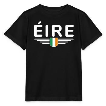 I Love Ireland Elegance Style Design T-Shirt - Stanley/Stella MINI CREATOR Kids’ T-Shirt - black - Front - Mikhail (115cm)