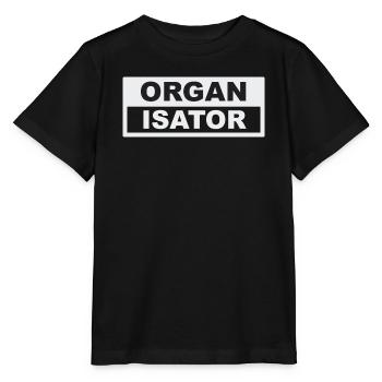 Organisator Typo-Kontrast - Stanley/Stella Kinder T-Shirt MINI CREATOR  - Schwarz - Vorne - Mikhail (115cm)