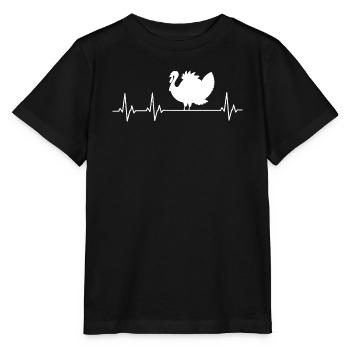 Turkey - Turkey - Thanksgiving - Stanley/Stella MINI CREATOR Kids’ T-Shirt - black - Front - Mikhail (115cm)