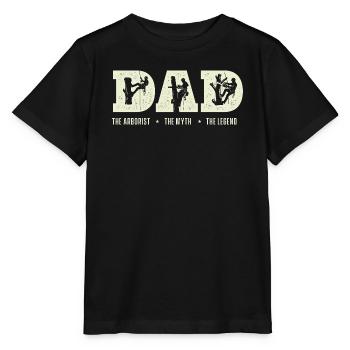 Der Arborist, die Legende – Lustiges Arborist-Geschenk - Stanley/Stella Kinder T-Shirt MINI CREATOR  - Schwarz - Vorne - Mikhail (115cm)