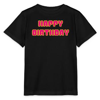 JAHRESTAG. ALLES GUTE ZUM GEBURTSTAG - Stanley/Stella Kinder T-Shirt MINI CREATOR  - Schwarz - Vorne - Mikhail (115cm)