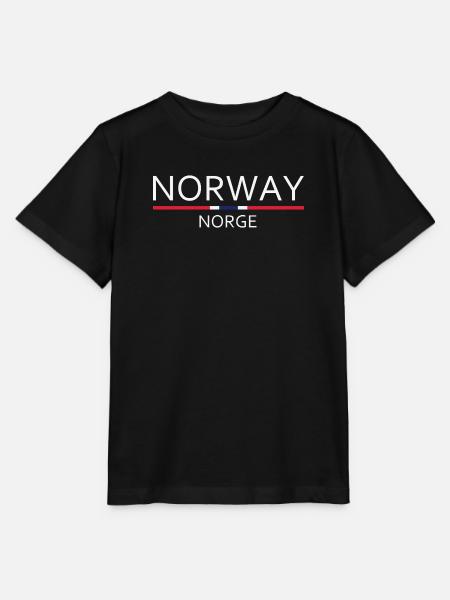 Norway - Norge - Norwegen - Flagge - Skandinavien - Stanley/Stella Kinder T-Shirt MINI CREATOR - Schwarz