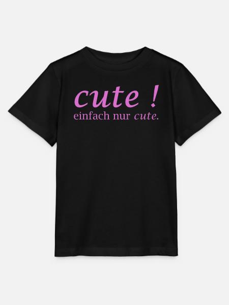 Cute! Einfach Nur Cute - Stanley/Stella Kinder T-Shirt MINI CREATOR - Schwarz