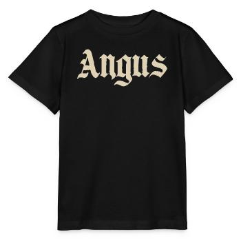 Angus Gothic Lettering – Vintage Style - Stanley/Stella MINI CREATOR Kids’ T-Shirt - black - Front - Mikhail (115cm)