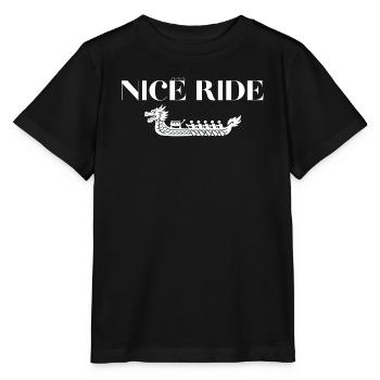 Nice dragon boat ride - Stanley/Stella MINI CREATOR Kids’ T-Shirt - black - Front - Mikhail (115cm)