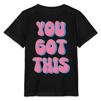 Vous avez ce graphique - T-shirt bio MINI CREATOR Stanley/Stella Enfant - noir - Devant - Mikhail (115cm)