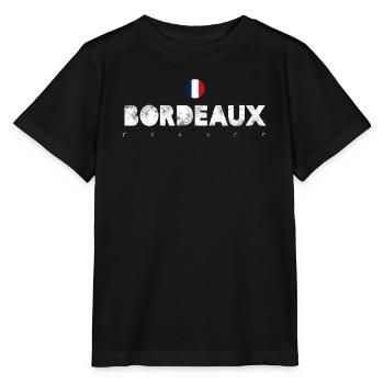 Bordeaux - T-shirt bio MINI CREATOR Stanley/Stella Enfant - noir - Devant - Mikhail (115cm)