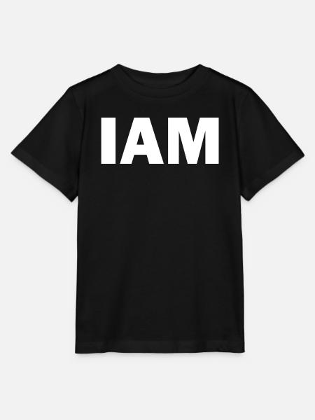 I AM - Ich bin - Stanley/Stella Kinder T-Shirt MINI CREATOR  - Schwarz