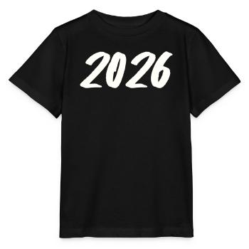 Year 2026 Brushstroke - Stanley/Stella MINI CREATOR Kids’ T-Shirt - black - Front - Mikhail (115cm)