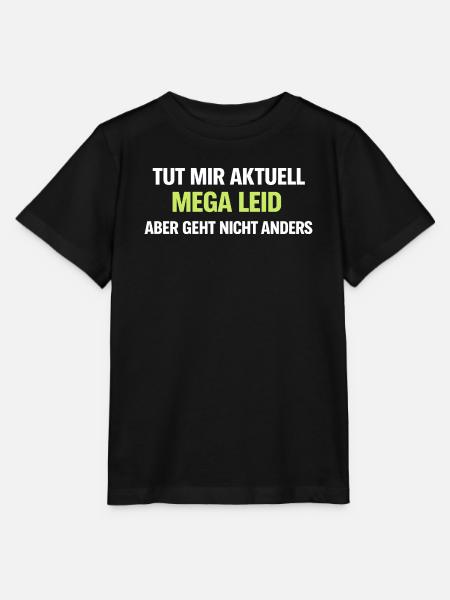 Mega Leid Typografie Schriftzug - Stanley/Stella Kinder T-Shirt MINI CREATOR - Schwarz