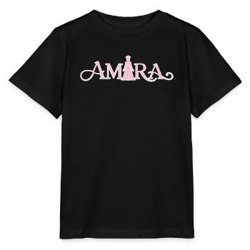 Amara Princess Pink Couture - Stanley/Stella MINI CREATOR Kids’ T-Shirt - black - Front - Mikhail (115cm)