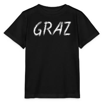 Graz Brush Street Art - T-shirt bio MINI CREATOR Stanley/Stella Enfant - noir - Devant - Mikhail (115cm)