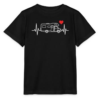 Wohnmobil camping t-shirt camper wohnwagen - Stanley/Stella Kinder T-Shirt MINI CREATOR  - Schwarz - Vorne - Mikhail (115cm)