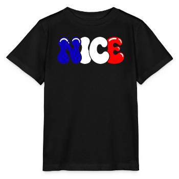 Nöcke Frankreich Blaue Fahne Weiß Rot - Stanley/Stella Kinder T-Shirt MINI CREATOR  - Schwarz - Vorne - Mikhail (115cm)