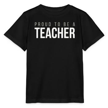 Stolz, Lehrer zu sein – Lehrergeschenk - Stanley/Stella Kinder T-Shirt MINI CREATOR  - Schwarz - Vorne - Mikhail (115cm)