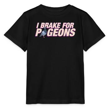 Je freine pour les pigeons - T-shirt bio MINI CREATOR Stanley/Stella Enfant - noir - Devant - Mikhail (115cm)