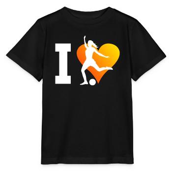 Fussball Fussballspielen Fussballspieler Damen - Stanley/Stella Kinder T-Shirt MINI CREATOR  - Schwarz - Vorne - Mikhail (115cm)